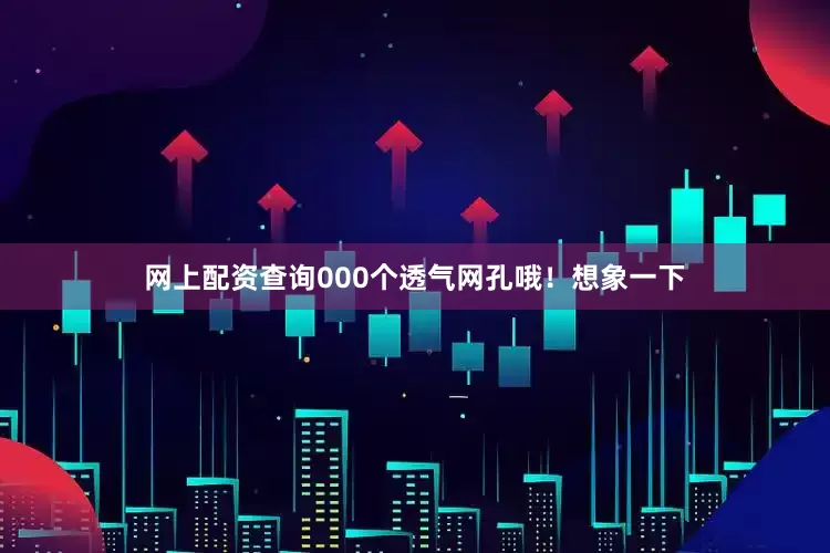 网上配资查询000个透气网孔哦！想象一下